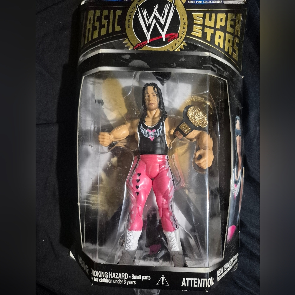 WWE Classic Superstars Figure with Pink and Black Outfit